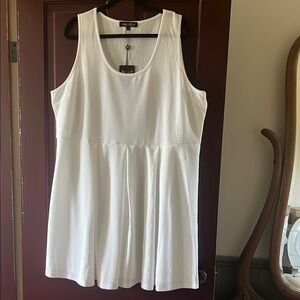 White Mark White Sleeveless Dress